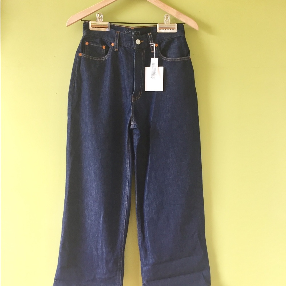 Etíca Sustainable Devon Wide Leg Jeans Size 26 - Picture 3 of 7